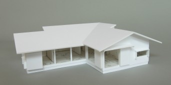 木組みの家「佐倉の平屋」模型1