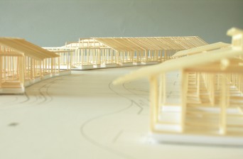 ひとつ屋根の下計画の提案軸組模型2